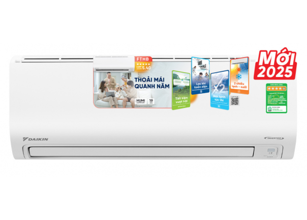 Điều Hòa Inverter 1 chiều với tính năng Sưởi ấm dịu nhẹ FTHB50ZVMV - 2HP