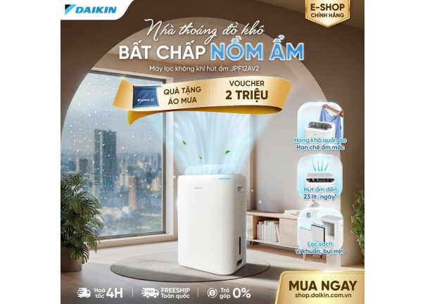 Máy lọc không khí hút ẩm JPF12AV2